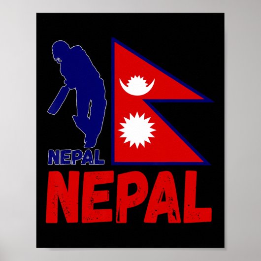 Nepal Cricket Jersey 1  ポスター (正面)