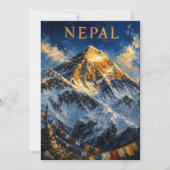 Nepal: Golden Sunrise Mount Everest Art Souvenir (正面)