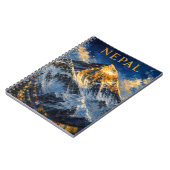Nepal: Golden Sunrise Mount Everest Art Souvenir ノートブック (左側)
