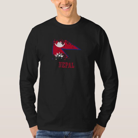 Nepalese enthusiasts for Nepal and Nepal Tシャツ (正面)