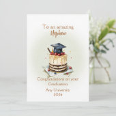 Nephew Graduation Cap and Cake Congratulations (スタンド正面)