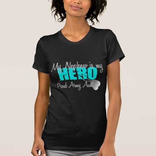 Nephew Hero軍隊の叔母さん Tシャツ (正面)