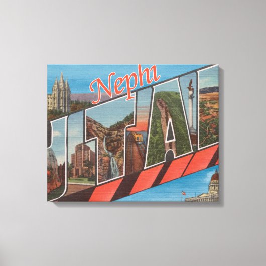 Nephi, UtahLarge Letter ScenesNephi, UT キャンバスプリント (正面)