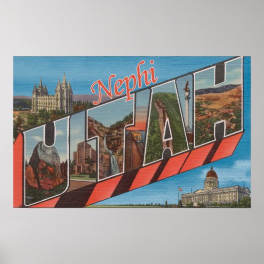 Nephi, UtahLarge Letter ScenesNephi, UT ポスター (正面)