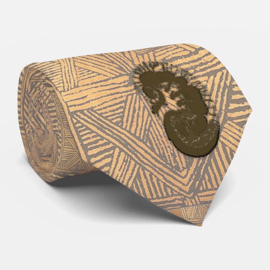 Nephrologistのタイの"斜子織及び腎臓"のデザイン ネクタイ (ロール)