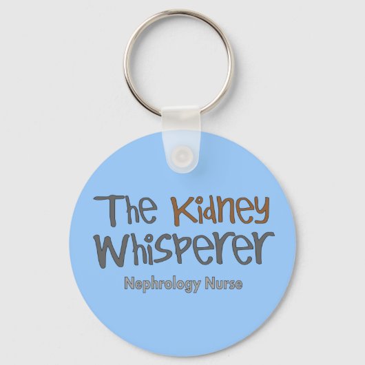 Nephrology Nurse Gifts "The Kidney Whisperer" キーホルダー (正面)