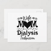 Nephrology Tech Nurse Wife Mom Dialysis Technician ポストカード (正面/裏面)