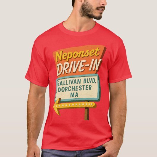 Neponset Drive-In - Dorchester, MA Tシャツ (正面)