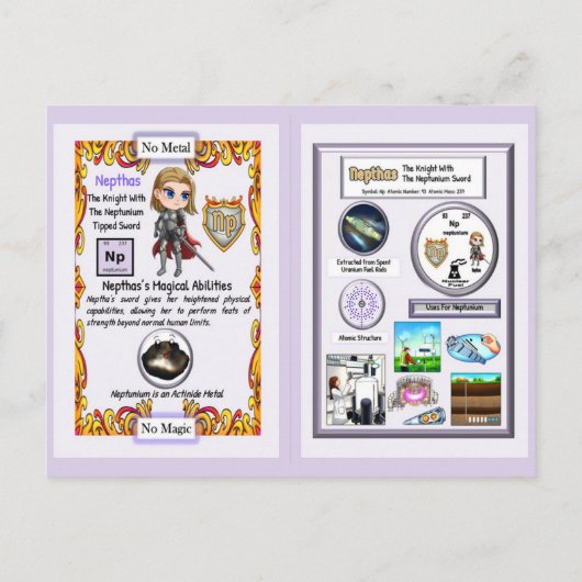 Nepthas - Knight Neptunium Sword ポストカード (裏面)