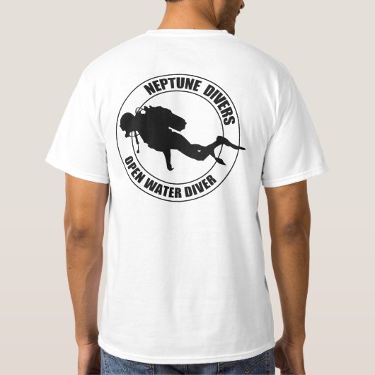 neptune divers open water tシャツ (裏面)