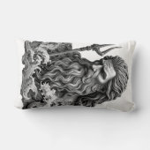 Neptune God - Black Marble Art ランバークッション (裏面)