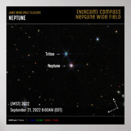 Neptune NIRCam Compass James Webb望遠鏡JWST ポスター