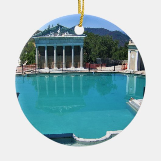 Neptune Pool at Hearst Castle, San Simeon, CA セラミックオーナメント (正面)