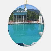 Neptune Pool at Hearst Castle, San Simeon, CA セラミックオーナメント (左)