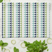 Neptune、Seashell、Green、Navyの三角形 キッチンタオル (折り畳み)