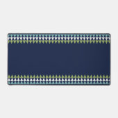 Neptune、Seashell、Green、Navyの三角形 デスクマット (正面)