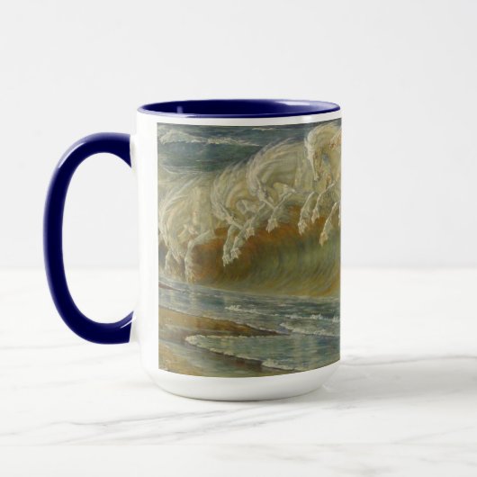 Neptune's Horses by Walter Crane マグカップ (左)