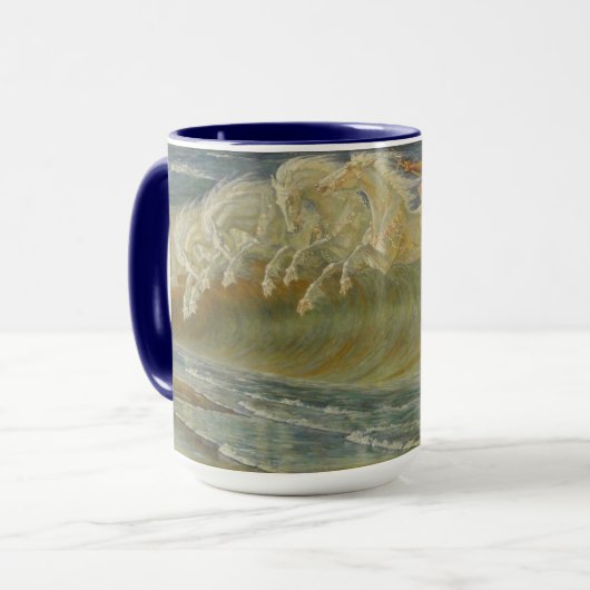 Neptune's Horses by Walter Crane マグカップ (正面左)