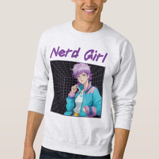 Nerd Girl  スウェットシャツ (正面)