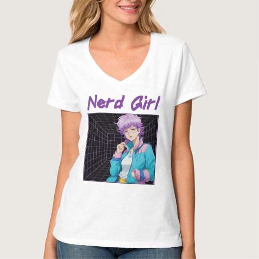 Nerd Girl  Tシャツ (正面)