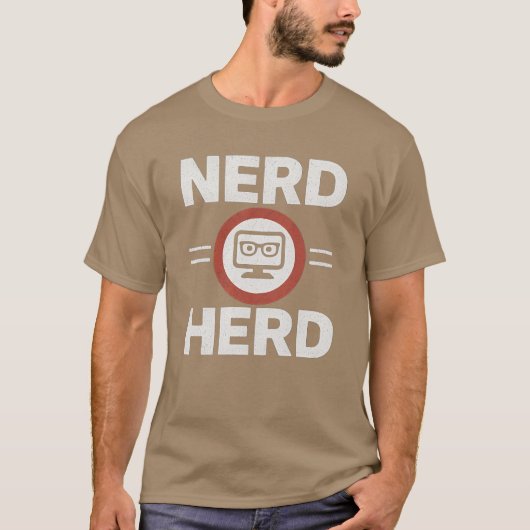 Nerd herd friend vintage tシャツ (正面)