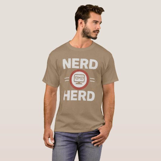 Nerd herd friend vintage tシャツ (正面フル)