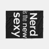 Nerd Is The New Y Gamers Software Engineers Origin フリースブランケット (正面(横))