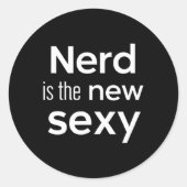 Nerd Is The New Y Gamers Software Engineers Origin ラウンドシール (正面)