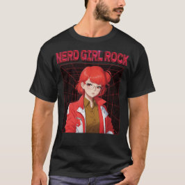 Nerd Rock Girl Tシャツ