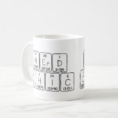 NerdChicの周期表フレーズmag コーヒーマグカップ (正面左)