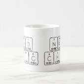NerdChicの周期表フレーズmag コーヒーマグカップ (中央)