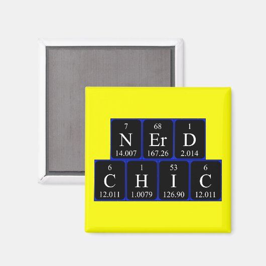 NerdChic周期テーブルフレーズ磁石 マグネット (正面/裏面)