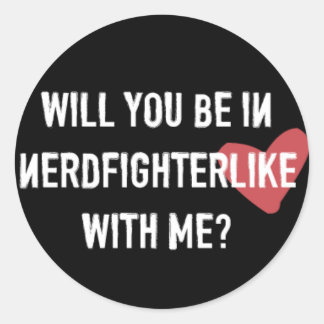 Nerdfighter Like:ブラック ラウンドシール