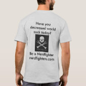 Nerdfightersの減少世界は吸います Tシャツ (裏面)
