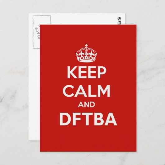 Nerdfighters 保 CalmとDFTBA ポストカード (正面/裏面)