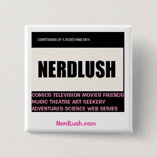 NerdLush~スクエア、NerdLushのコミュニティボタン 缶バッジ (正面)