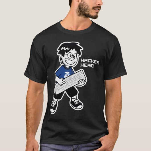 Nerdson Hacker Nerd - Produto oficial Hacktoon Tシャツ (正面)