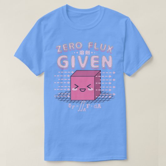 Nerdyかわいいゼロフラックス与え-かわいいオタク系の科学 Tシャツ (デザイン正面)