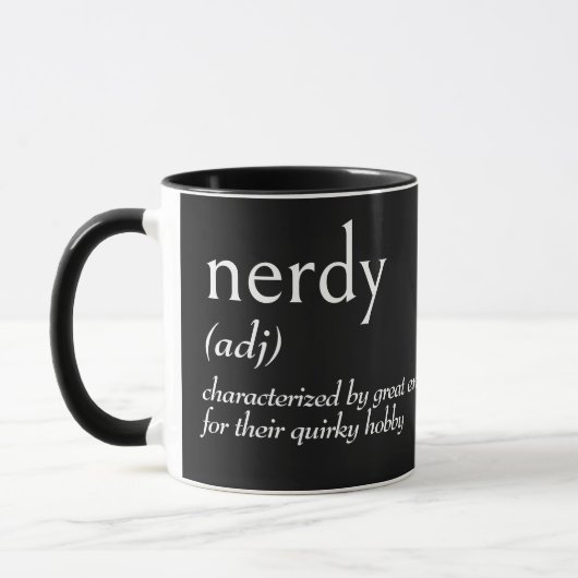 NERDYの辞書的定義 マグカップ (左)