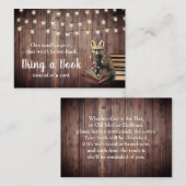 NerdyキツネBring a Book Baby 素朴 Shower Insert エンクロージャーカード (正面/裏面)