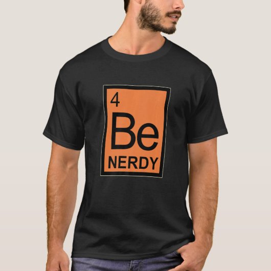 Nerdy定期的に化学の学生要素 Tシャツ (正面)