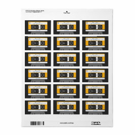 Nerdy 1980のカセットテープギフトラベルシール ラベル