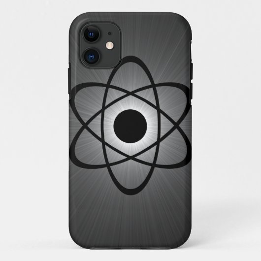 Nerdy Atomic BT iPhone 5ケース、グレー Case-Mate iPhoneケース (裏面)