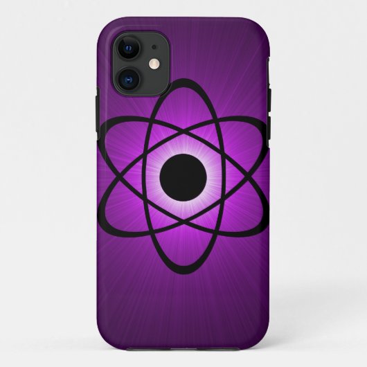 Nerdy Atomic BT iPhone 5ケース、紫 Case-Mate iPhoneケース (裏面)