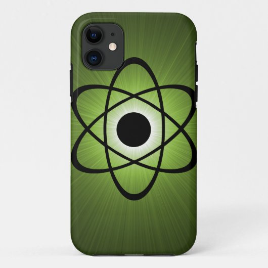 Nerdy Atomic BT iPhone 5ケース、緑 Case-Mate iPhoneケース (裏面)