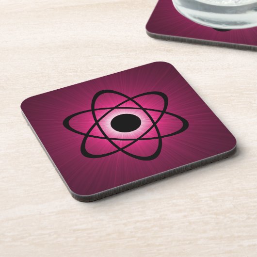 Nerdy Atomic Coaster Set, Pink コースター (左側)