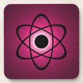 Nerdy Atomic Coaster Set, Pink コースター (正面)
