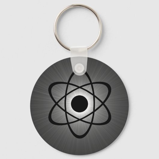Nerdy Atomic Keychain、グレー キーホルダー (正面)