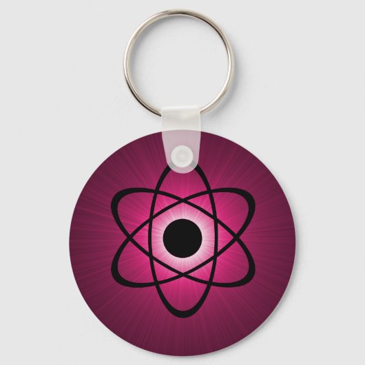 Nerdy Atomic Keychain、ピンク キーホルダー (正面)