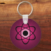 Nerdy Atomic Keychain、ピンク キーホルダー (正面)